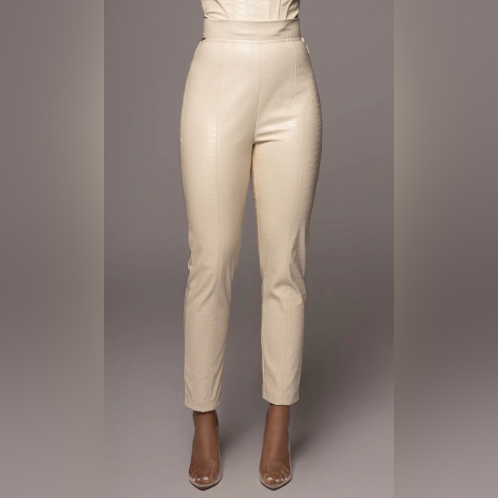 Never worn faux croc pants from JLUXLABEL